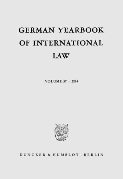 German Yearbook of International Law - Jahrbuch für Internationales Recht.