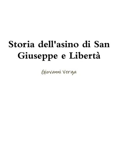 Storia dell’asino di San Giuseppe e Libertà