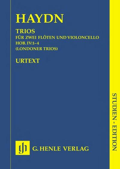 Joseph Haydn - Trios Hob. IV:1-4 für zwei Flöten und Violoncello (Londoner Trios)