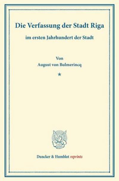 Die Verfassung der Stadt Riga