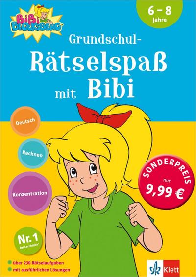Bibi Blocksberg Grundschul-Rätselspaß mit Bibi: Deutsch, Rechnen, Konzentration