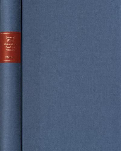 Philosophical Academic Programs of the German Enlightenment