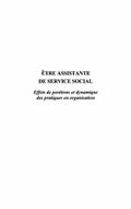 ETRE ASSISTANTE DE SERVICE SOCIAL