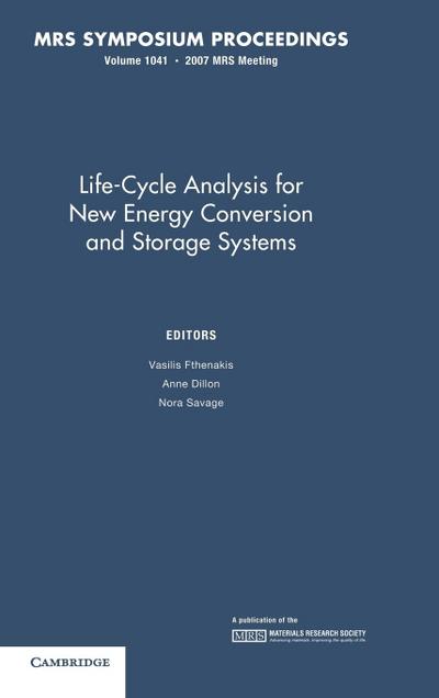 Life-Cycle Analysis for New Energy Conversion and Storage Systems