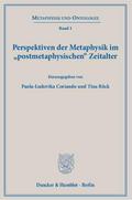 Perspektiven der Metaphysik im ’postmetaphys