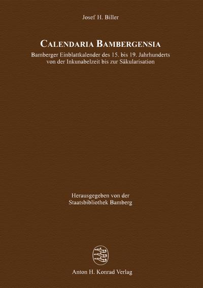 Calendaria Bambergensia, 2 Teile