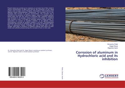Corrosion of aluminum in Hydrochloric acid and its inhibition