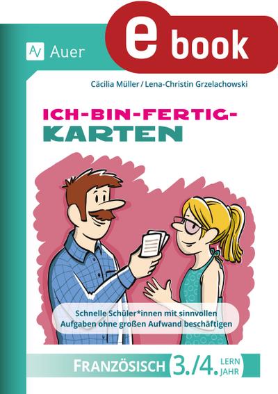 Ich-bin-fertig-Karten Französisch Lernjahr 3-4