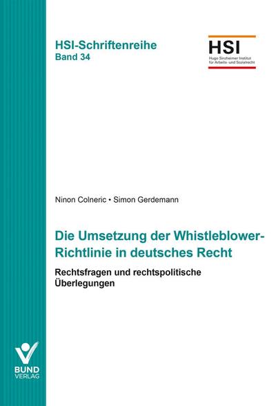 Die Umsetzung der Whistleblower-Richtlinie in deutsches Recht