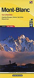 Libris Wanderkarte 02. Mont Blanc - Aiguilles Rouges - Aravis - Val D'arly - Beaufortain 1 : 60 000