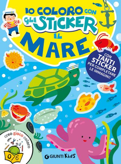 Il mare. Io coloro con gli stickers