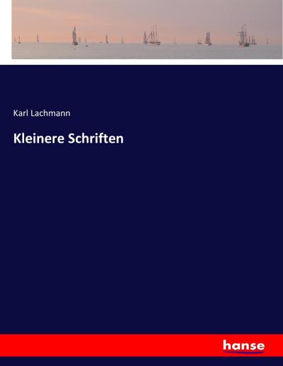 Kleinere Schriften