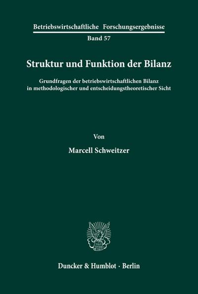 Struktur und Funktion der Bilanz.