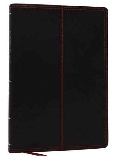 Nkjv-Net Parallel New Testament with Net Translators’ Notes, Black Leathersoft, Red Letter, Comfort Print