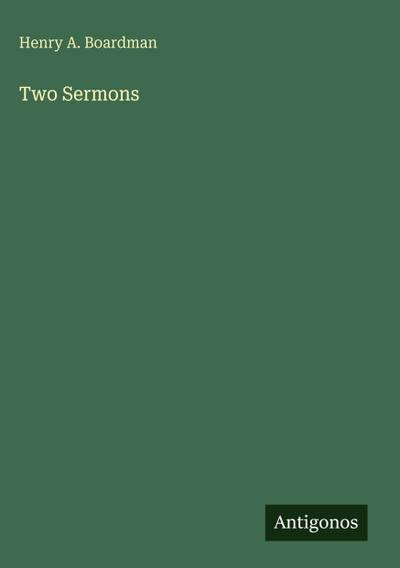 Two Sermons