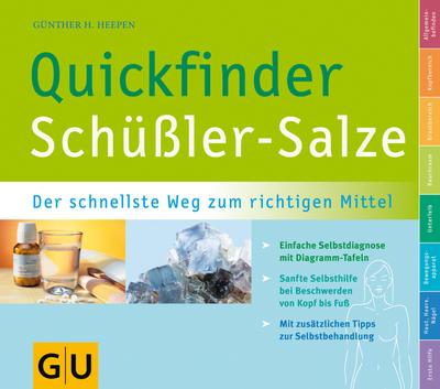 Quickfinder Schüssler-Salze. Der schnellste Weg zum richtigen Mittel. Einfache Selbstdiagnose mit Diagramm-Tafeln. Sanfte Selbsthilfe bei Beschwerden von Kopf bis Fuss. Mit zusätzlichen Tipps zur Selbstbehandlung10 farb. Abb.