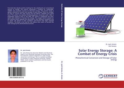Solar Energy Storage: A Combat of Energy Crisis
