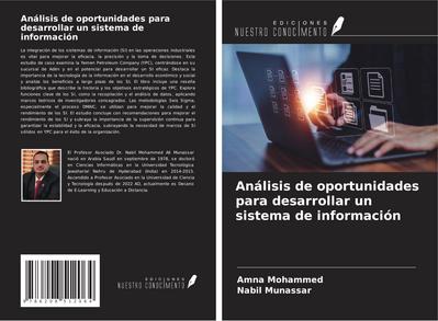 Análisis de oportunidades para desarrollar un sistema de información
