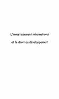 Investissement international et le droit