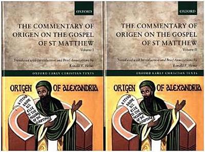 The Commentary of Origen on the Gospel of St Matthew