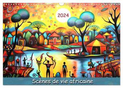 Scènes de vie africaine (Calendrier mural 2026 DIN A3 vertical), CALVENDO calendrier mensuel