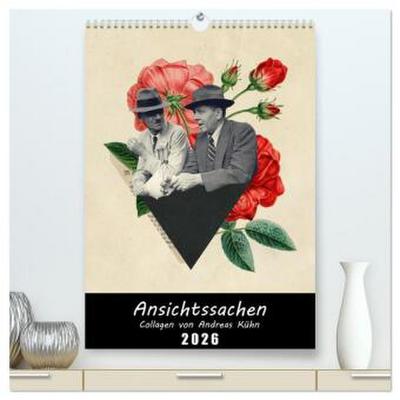 Ansichtssachen (hochwertiger Premium Wandkalender 2026 DIN A2 hoch), Kunstdruck in Hochglanz