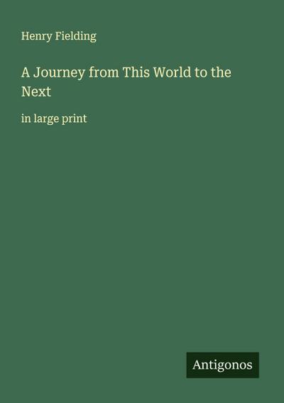 A Journey from This World to the Next