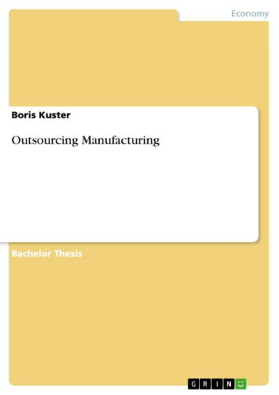 Outsourcing Manufacturing