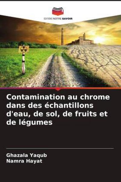 Contamination au chrome dans des échantillons d’eau, de sol, de fruits et de légumes