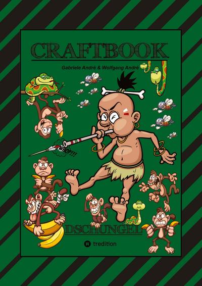 CRAFTBOOK - 150 SEITEN SPECIAL EDITION - TOLLE MOTIVE - BONUS SPIEL - MONKEY JUMP - RÄTSEL  - AMAZONAS REGENWALD