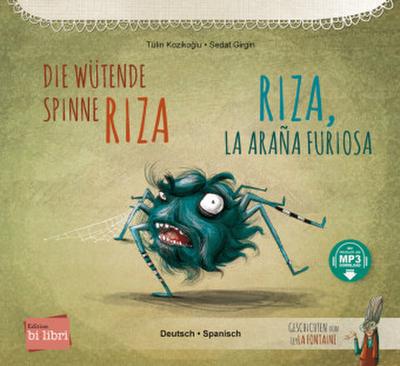 Die wütende Spinne Riza (Deutsch-Spanisch)