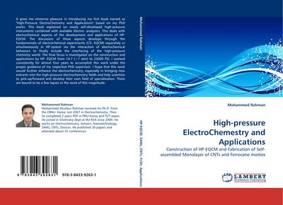 High-pressure ElectroChemestry and Applications