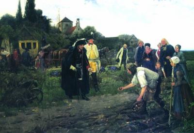 Wandbild (1859-1893) "Warthmüller, Der König ist überall"