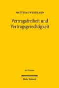 Vertragsfreiheit und Vertragsgerechtigkeit