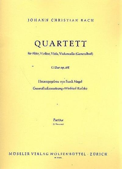 Quartett G-Dur op.8,2für Flöte und Streichtrio