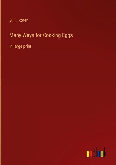 Many Ways for Cooking Eggs