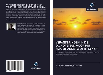 VERANDERINGEN IN DE DONORSTEUN VOOR HET HOGER ONDERWIJS IN KENYA