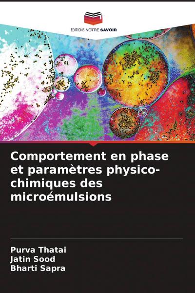 Comportement en phase et paramètres physico-chimiques des microémulsions