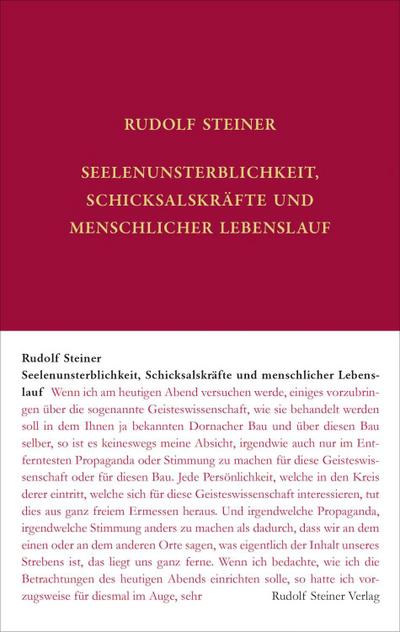 Seelenunsterblichkeit, Schicksalskräfte und menschlicher Lebenslauf