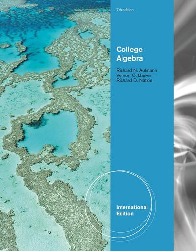 Nation, R:  College Algebra, International Edition