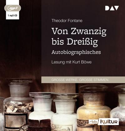 Von Zwanzig bis Dreißig. Autobiographisches, 1 Audio-CD, 1 MP3