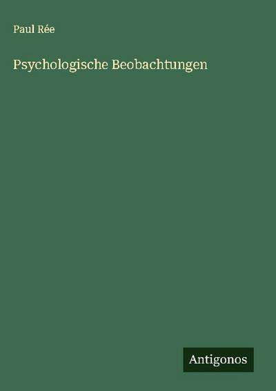 Psychologische Beobachtungen