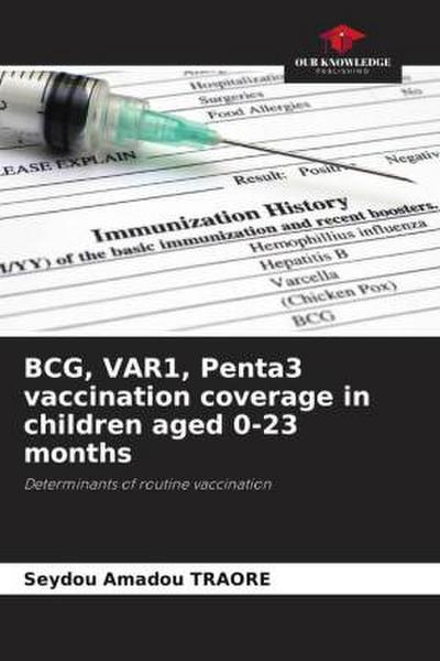 BCG, VAR1, Penta3 vaccination coverage in children aged 0-23 months