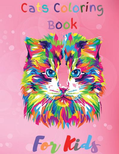 Cats Coloring Book For Kids