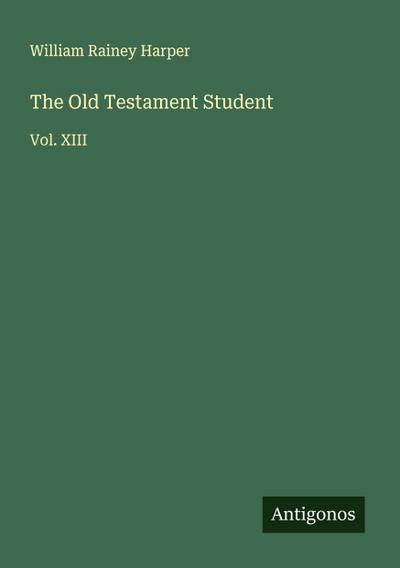 The Old Testament Student