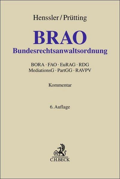 Bundesrechtsanwaltsordnung. BRAO