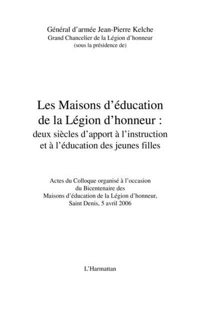 Maisons d’education de la legion d’honne