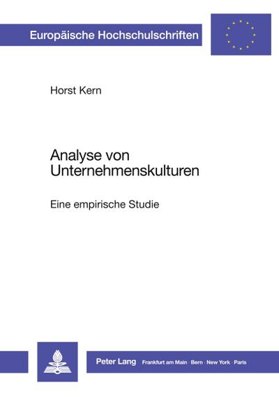 Analyse von Unternehmenskulturen