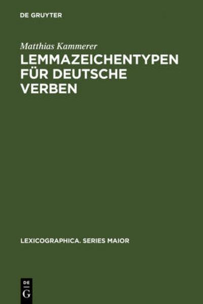 Lemmazeichentypen für deutsche Verben
