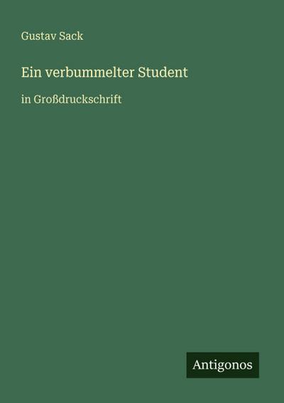 Ein verbummelter Student